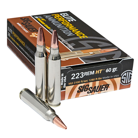 SIG AMMO 223REM 60GR ELITE HUNTING HT 20/10 - Ammunition